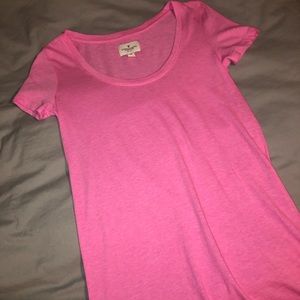 Pink fitted tee